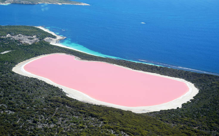 Η παραμυθένια ροζ λίμνη στην Αυστραλία